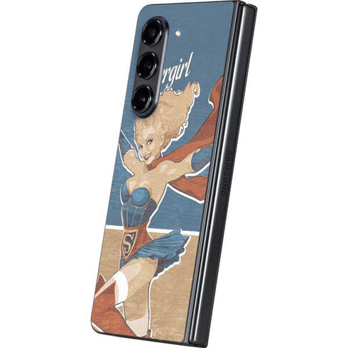 DC Comics Bombshells Supergirl Galaxy Z Fold5 5G Skin